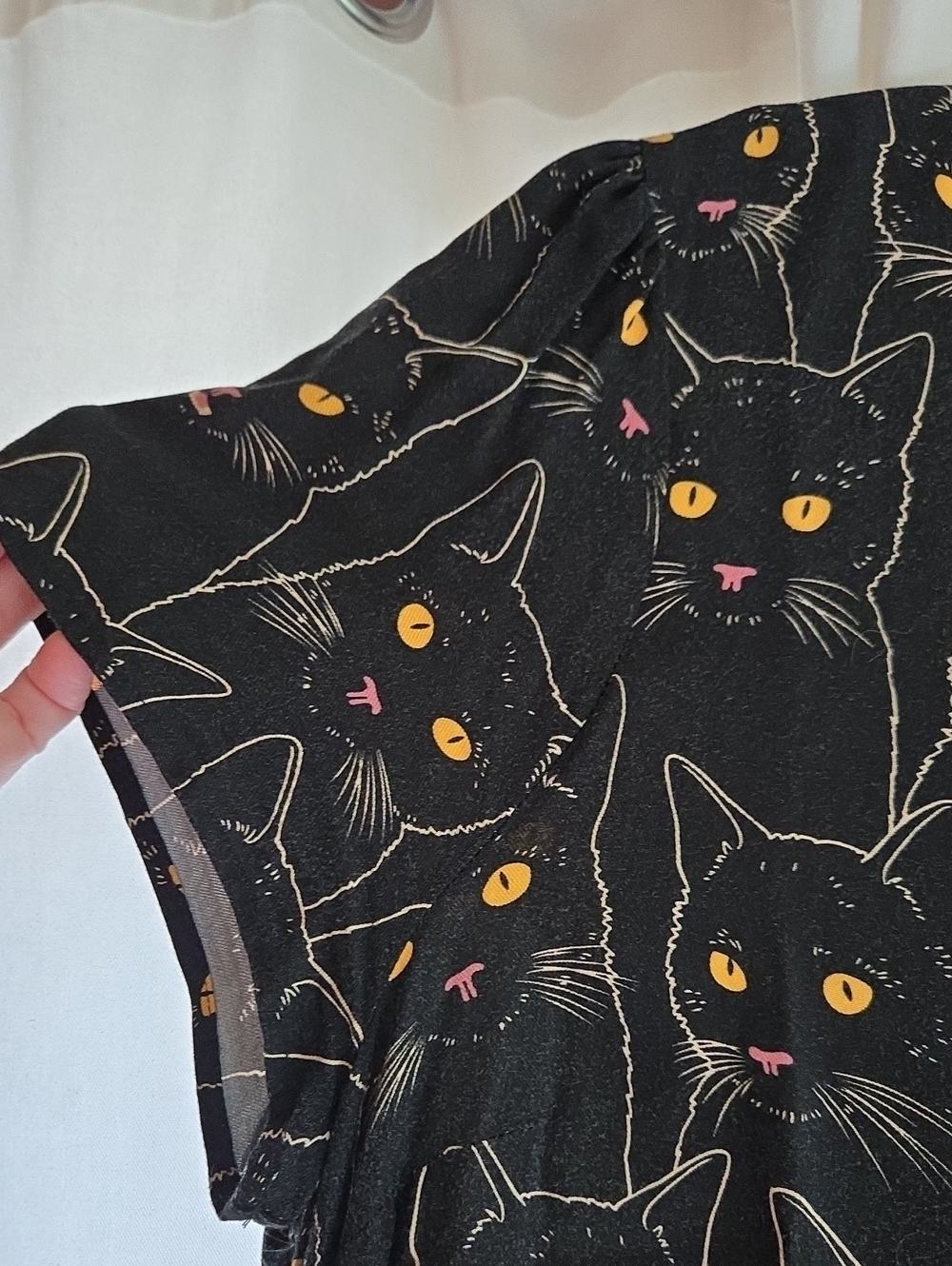 Dangerfield Modcloth Black Cat Mini Dress AU18 US14 - Picture 7 of 7